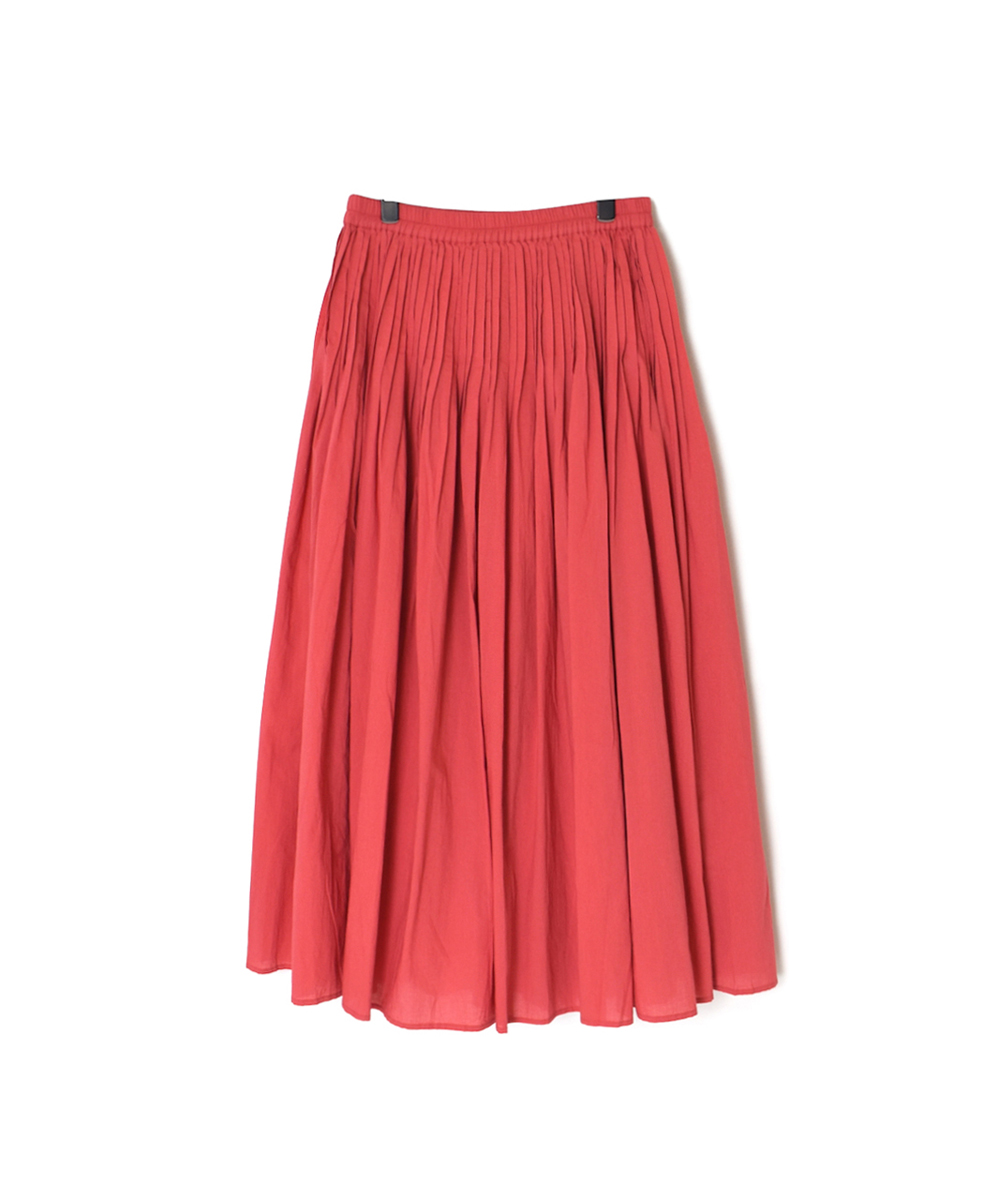 ●NMDS25525(スカート) 60s ORGANIC CAMBRIC PLAIN PINTUCK FLARED SKIRT