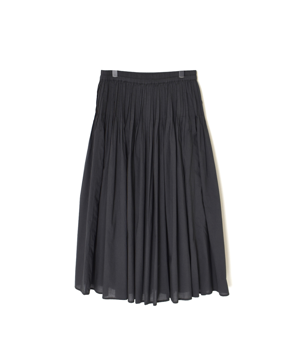 ●NMDS25525(スカート) 60s ORGANIC CAMBRIC PLAIN PINTUCK FLARED SKIRT