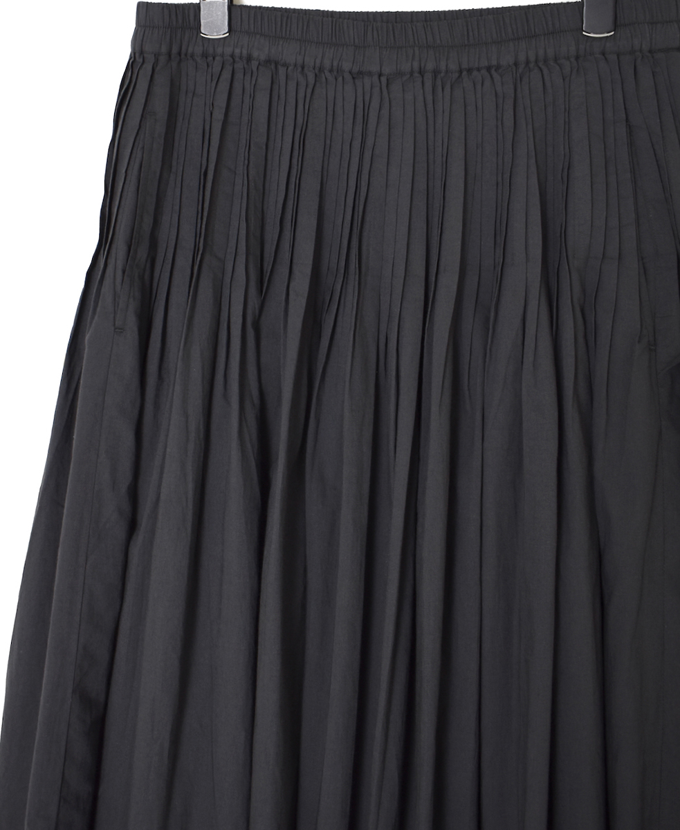 ●NMDS25525(スカート) 60s ORGANIC CAMBRIC PLAIN PINTUCK FLARED SKIRT