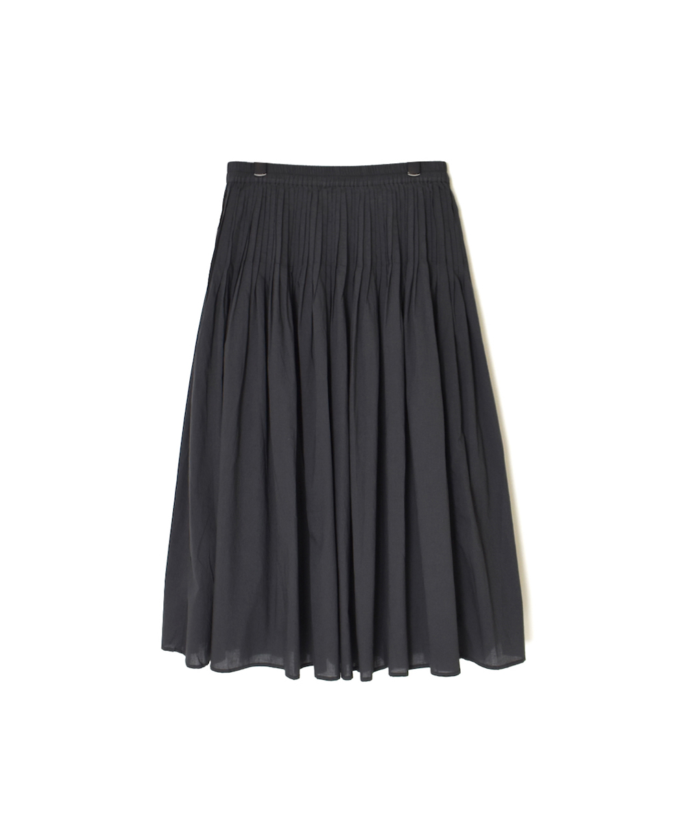 ●NMDS25525(スカート) 60s ORGANIC CAMBRIC PLAIN PINTUCK FLARED SKIRT