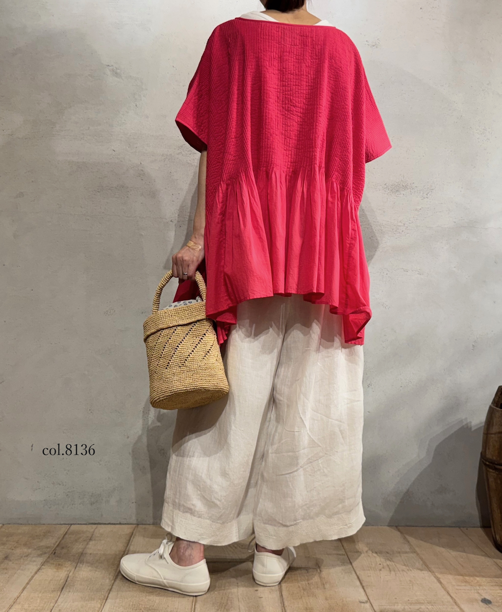 ANMDS2501(バッグ) RAFFIA ONE HANDLE BARREL BAG