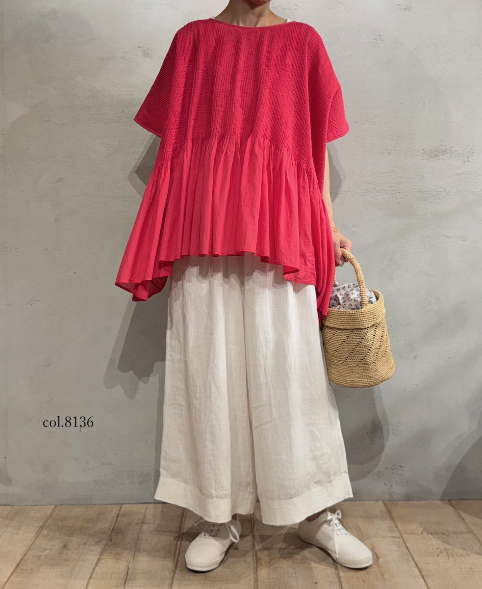 ANMDS2501(バッグ) RAFFIA ONE HANDLE BARREL BAG