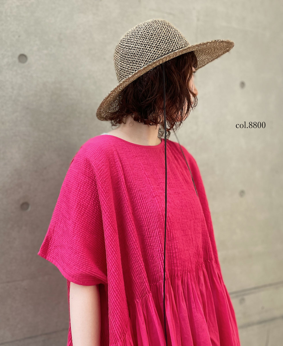 SIGNA1925 NSG2501(帽子) STRAW HAT WITH FAKE LEATHER STRING