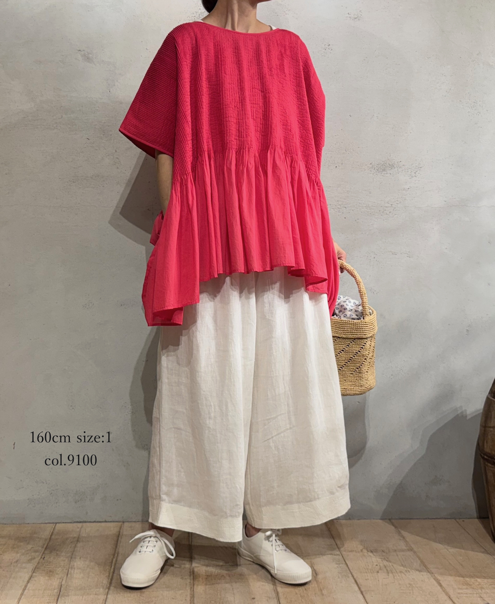 ●INMDS25004(パンツ)YARN DYE AUTO LOOM 60s LINEN PLAIN EASY PANTS