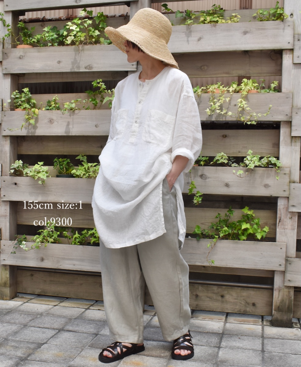 ●GNMDS2501NLT(パンツ) LINEN TWILL 2TUCK TAPERED EASY PANTS