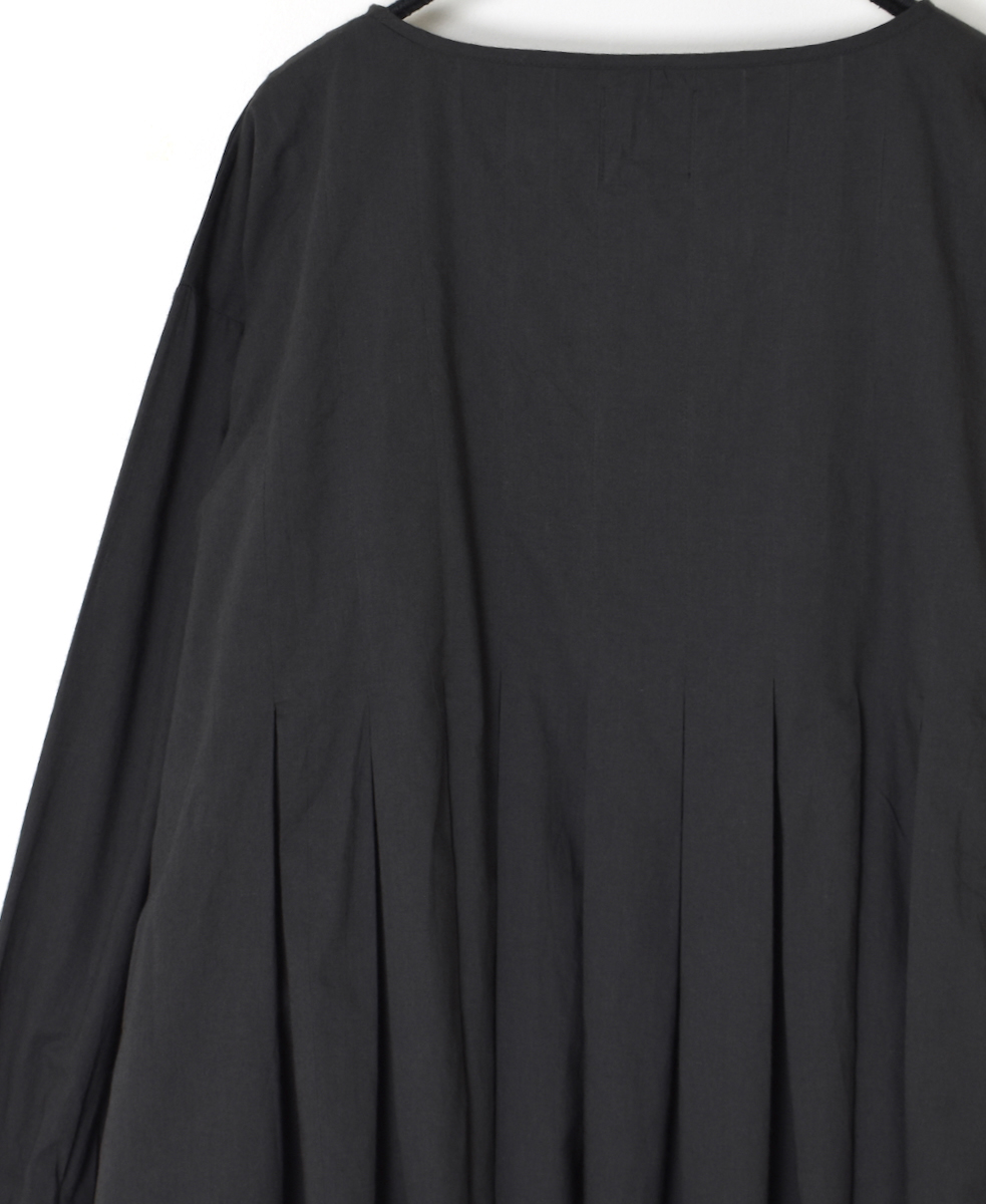 ●NMDS25522(シャツ) 60s ORGANIC CAMBRIC PLAIN INVERTED PLEATED L/SL PULLOVER
