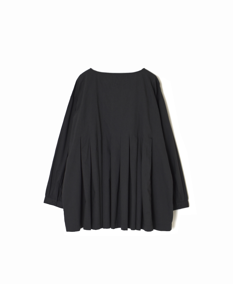 ●NMDS25522(シャツ) 60s ORGANIC CAMBRIC PLAIN INVERTED PLEATED L/SL PULLOVER