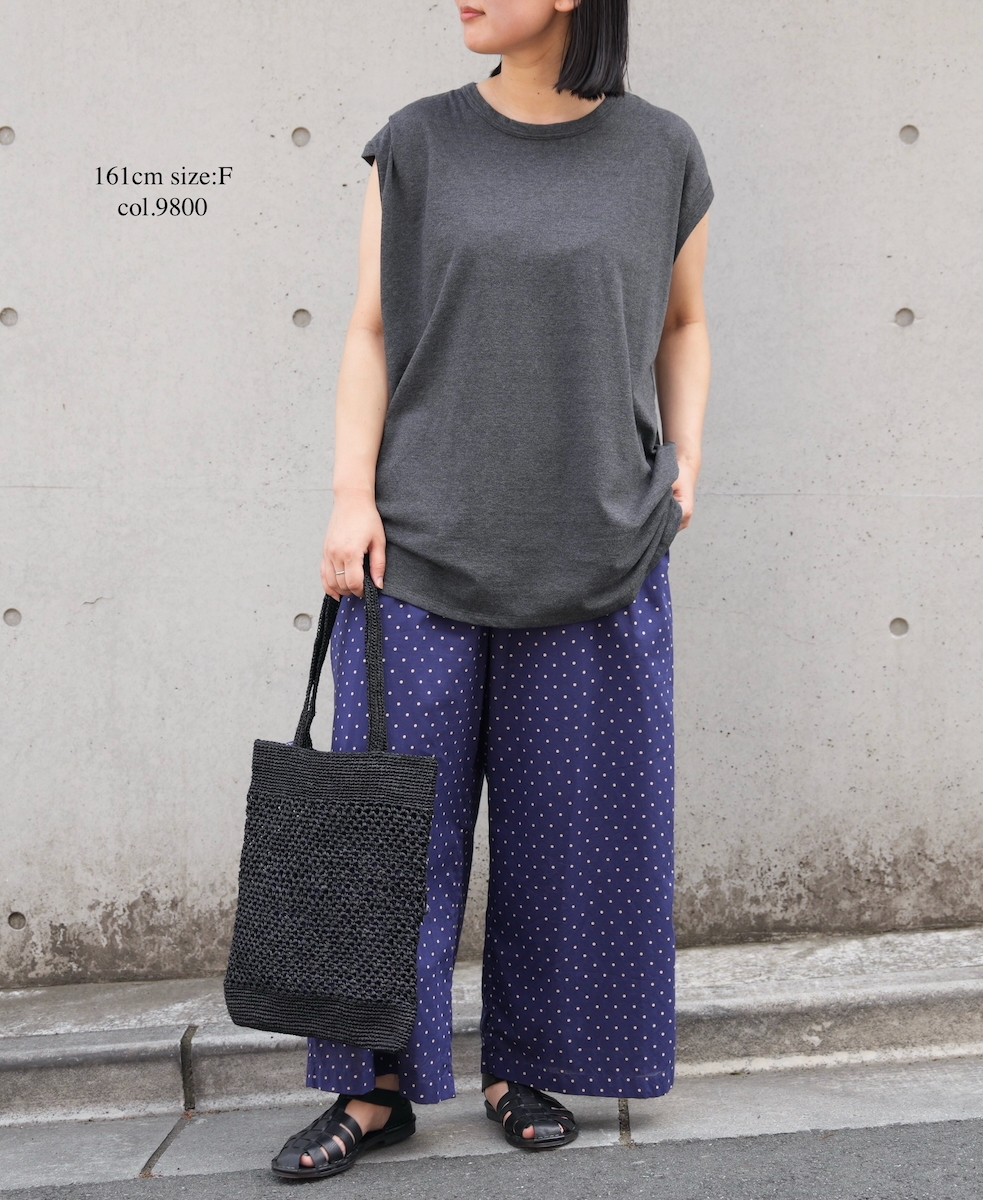 ●GNSL25053(Tシャツ) GEORETTE JERSEY FRENCH/SL LONG SHIRT
