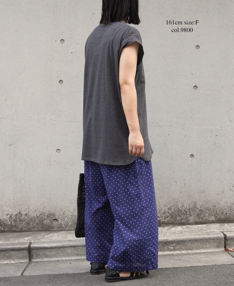 ●GNSL25053(Tシャツ) GEORETTE JERSEY FRENCH/SL LONG SHIRT