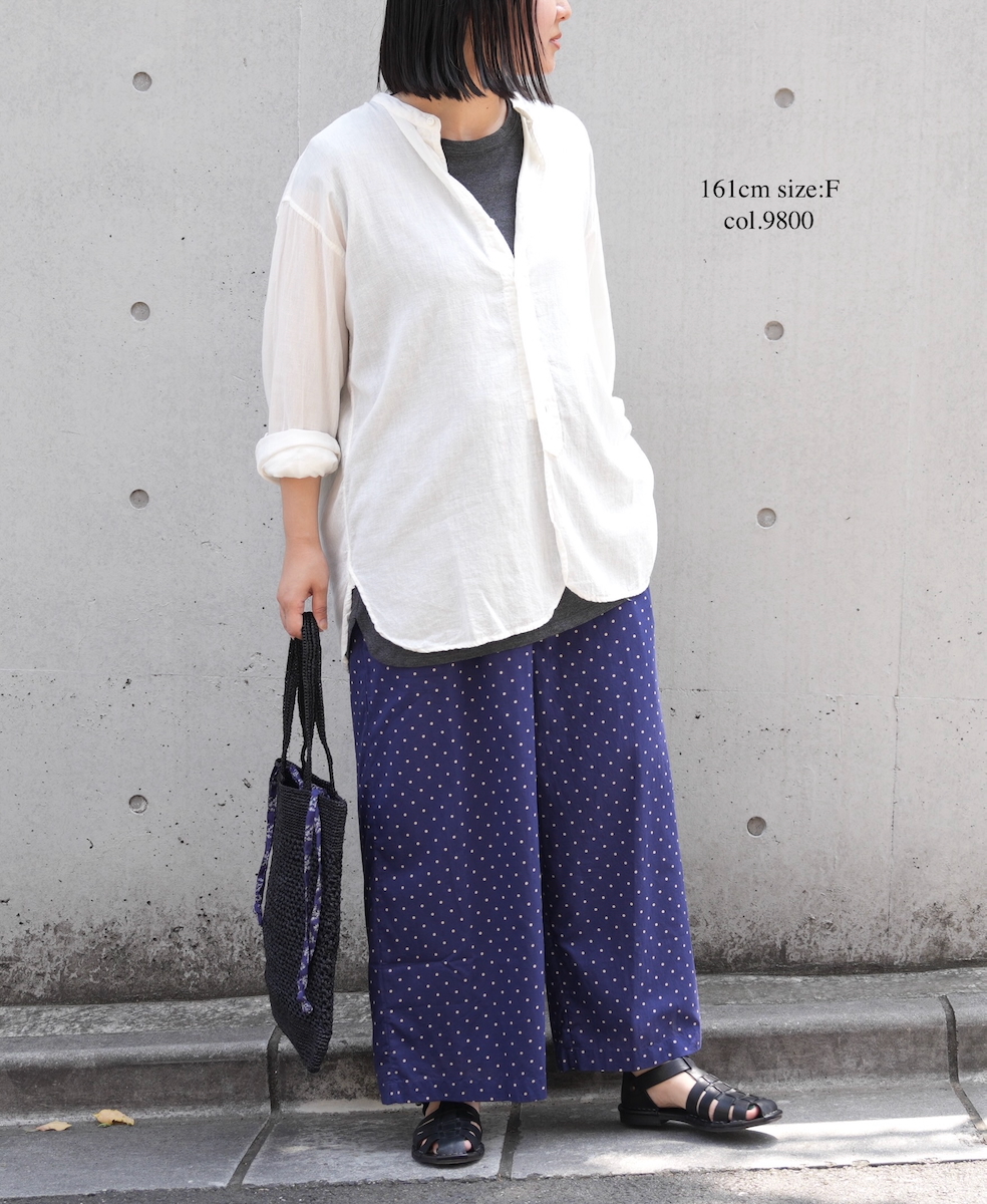 ●GNSL25053(Tシャツ) GEORETTE JERSEY FRENCH/SL LONG SHIRT