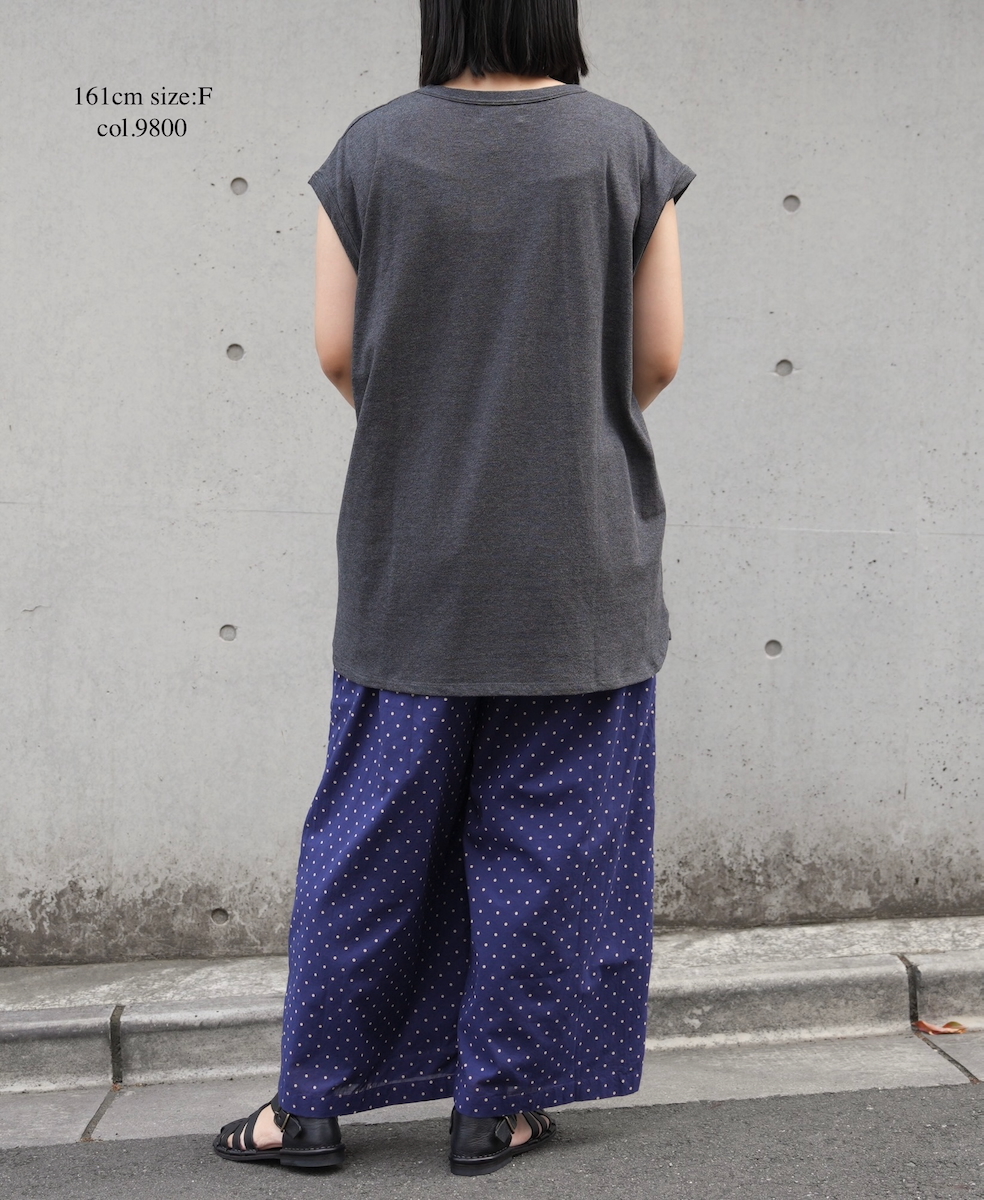 ●GNSL25053(Tシャツ) GEORETTE JERSEY FRENCH/SL LONG SHIRT