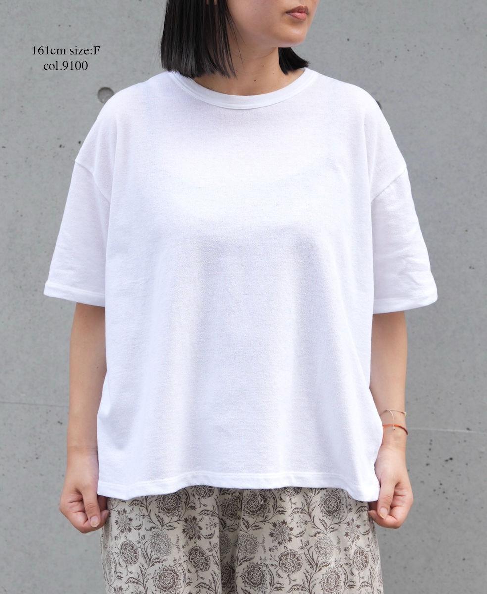 ●GNSL25052(Tシャツ) GEORETTE JERSEY CREW-NECK T-SHIRT
