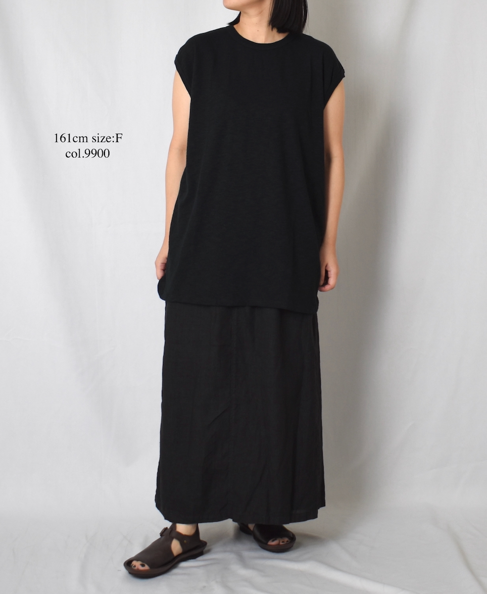 GNSL24043 (Tシャツ) SLUB VINTAGE CREW-NECK FRENCH/SL LONG SHIRT