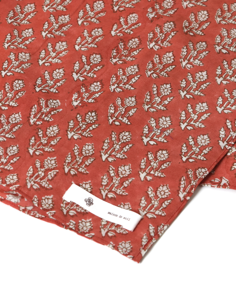 ZMD0408(スカーフ) BLOCK PRINT SCARF