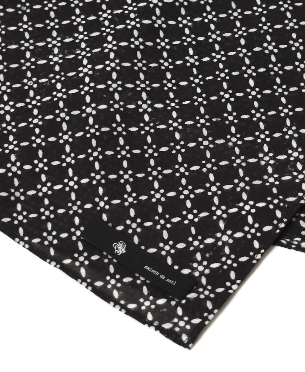 ZMD0408(スカーフ) BLOCK PRINT SCARF