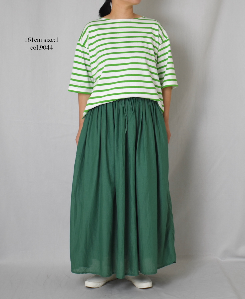 NLA2501(Tシャツ) REGULAR STRIPE DROP SHOULDER SHORT SLEEVE BASQUE SHIRT