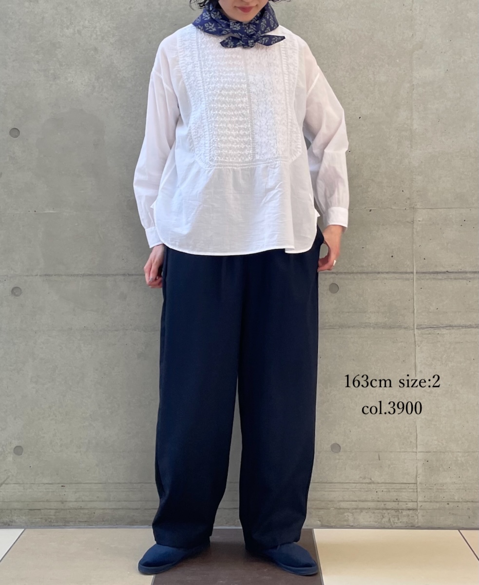 GNMDS2501WS(パンツ) WORSTED SERGE 2TUCK TAPERED EASY PANTS