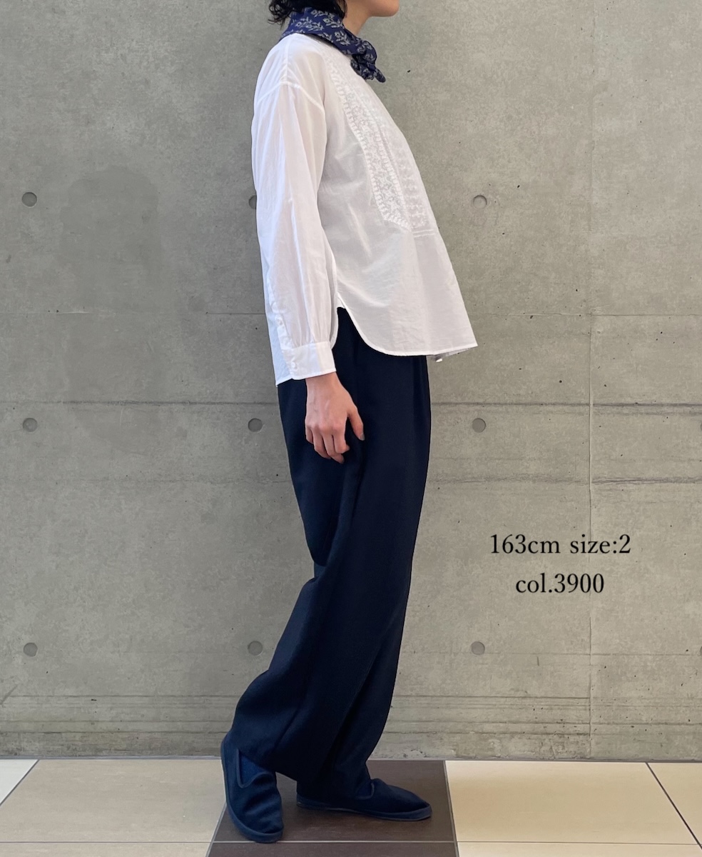 GNMDS2501WS(パンツ) WORSTED SERGE 2TUCK TAPERED EASY PANTS