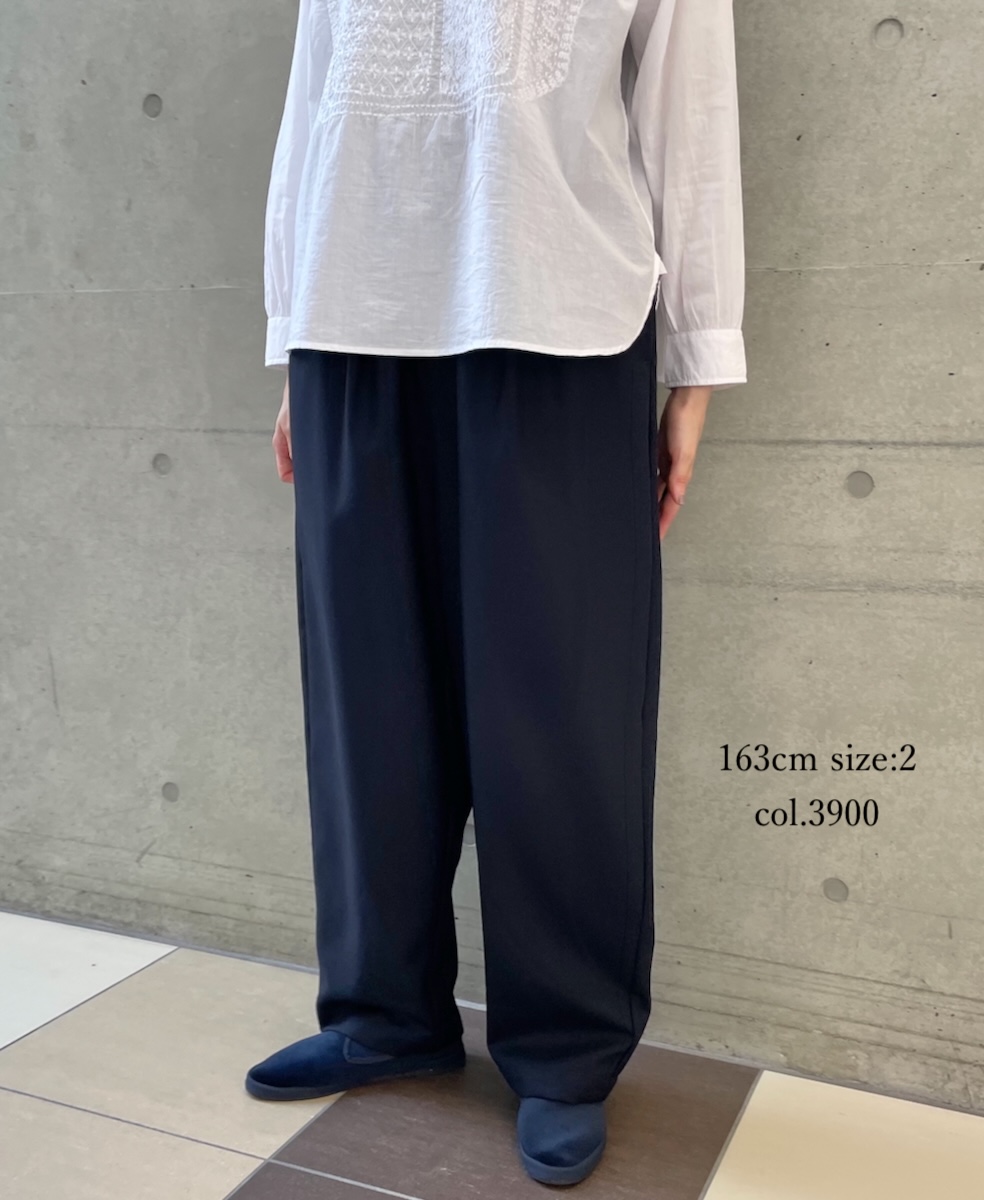 GNMDS2501WS(パンツ) WORSTED SERGE 2TUCK TAPERED EASY PANTS