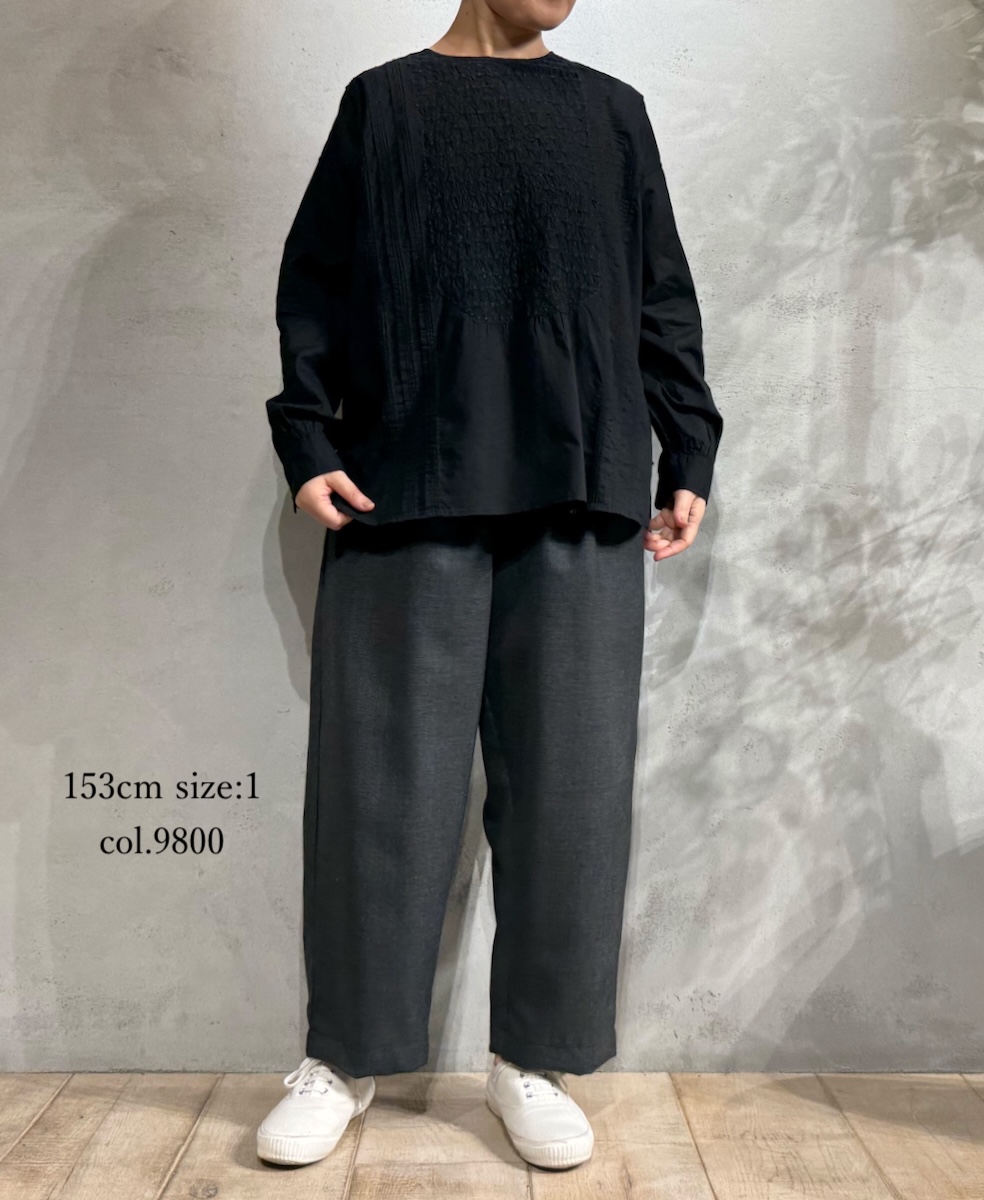 GNMDS2501WS(パンツ) WORSTED SERGE 2TUCK TAPERED EASY PANTS