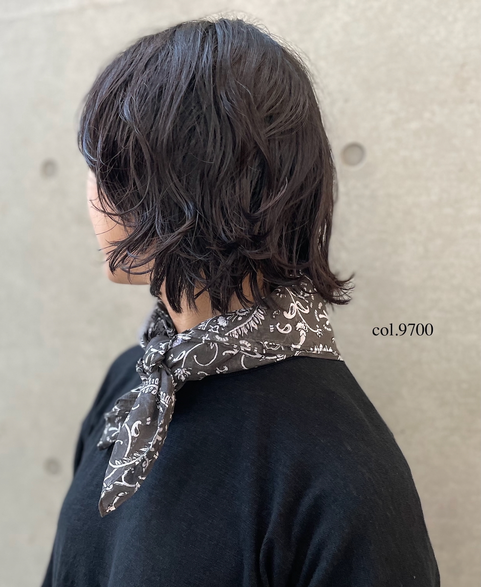 ZMD0408(スカーフ) BLOCK PRINT SCARF