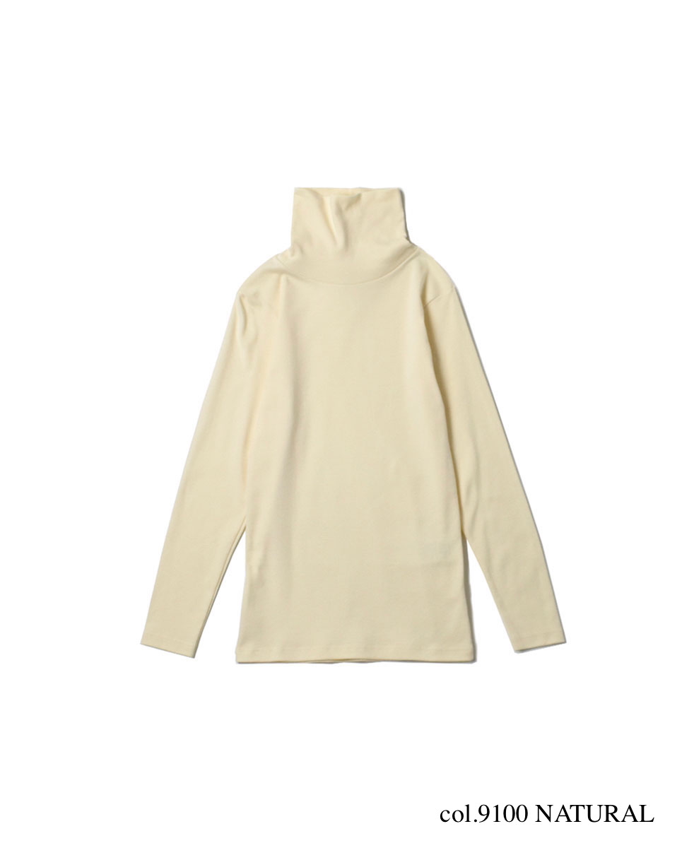 NMF1051 (Tシャツ) 1x1 RIB TURTLE-NECK L/SL T-SHIRT