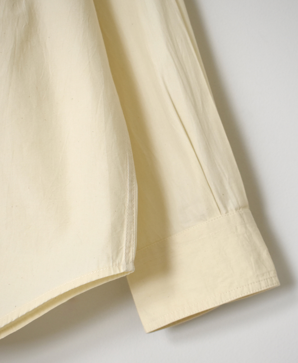 NVL2581(シャツ) 40s ORGANIC POPLIN REGULAR COLLAR L/SL OVERSIZED SHIRT