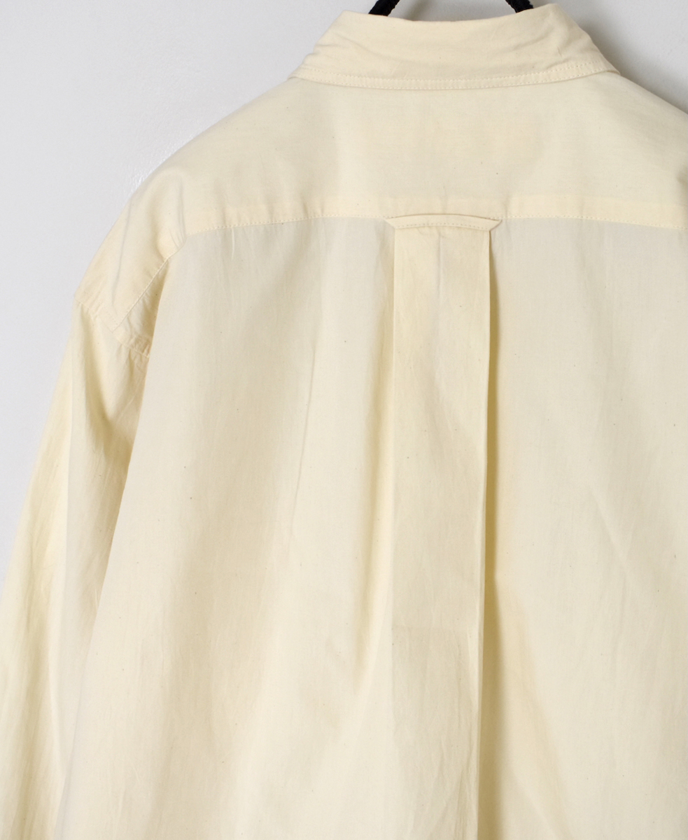 NVL2581(シャツ) 40s ORGANIC POPLIN REGULAR COLLAR L/SL OVERSIZED SHIRT