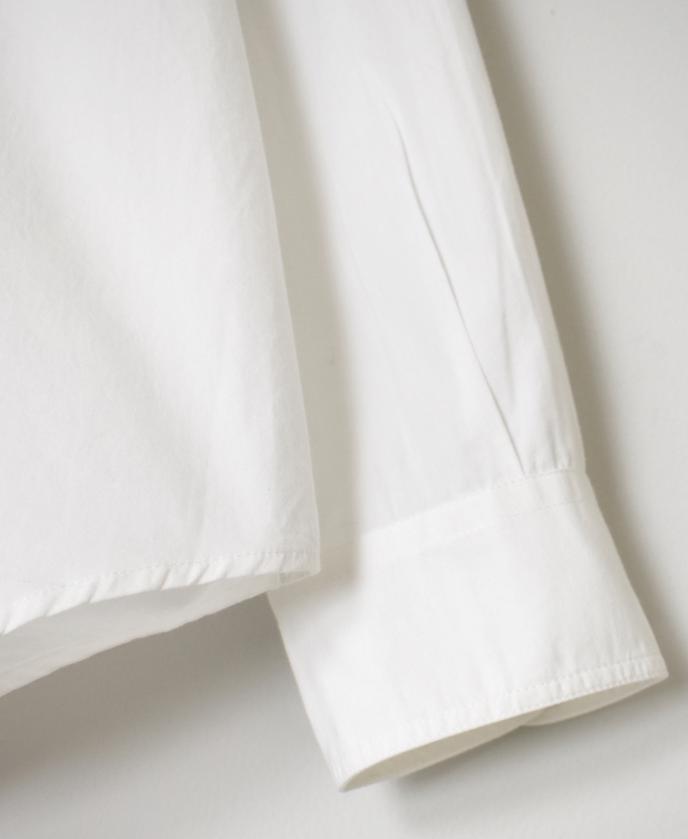NVL2581(シャツ) 40s ORGANIC POPLIN REGULAR COLLAR L/SL OVERSIZED SHIRT