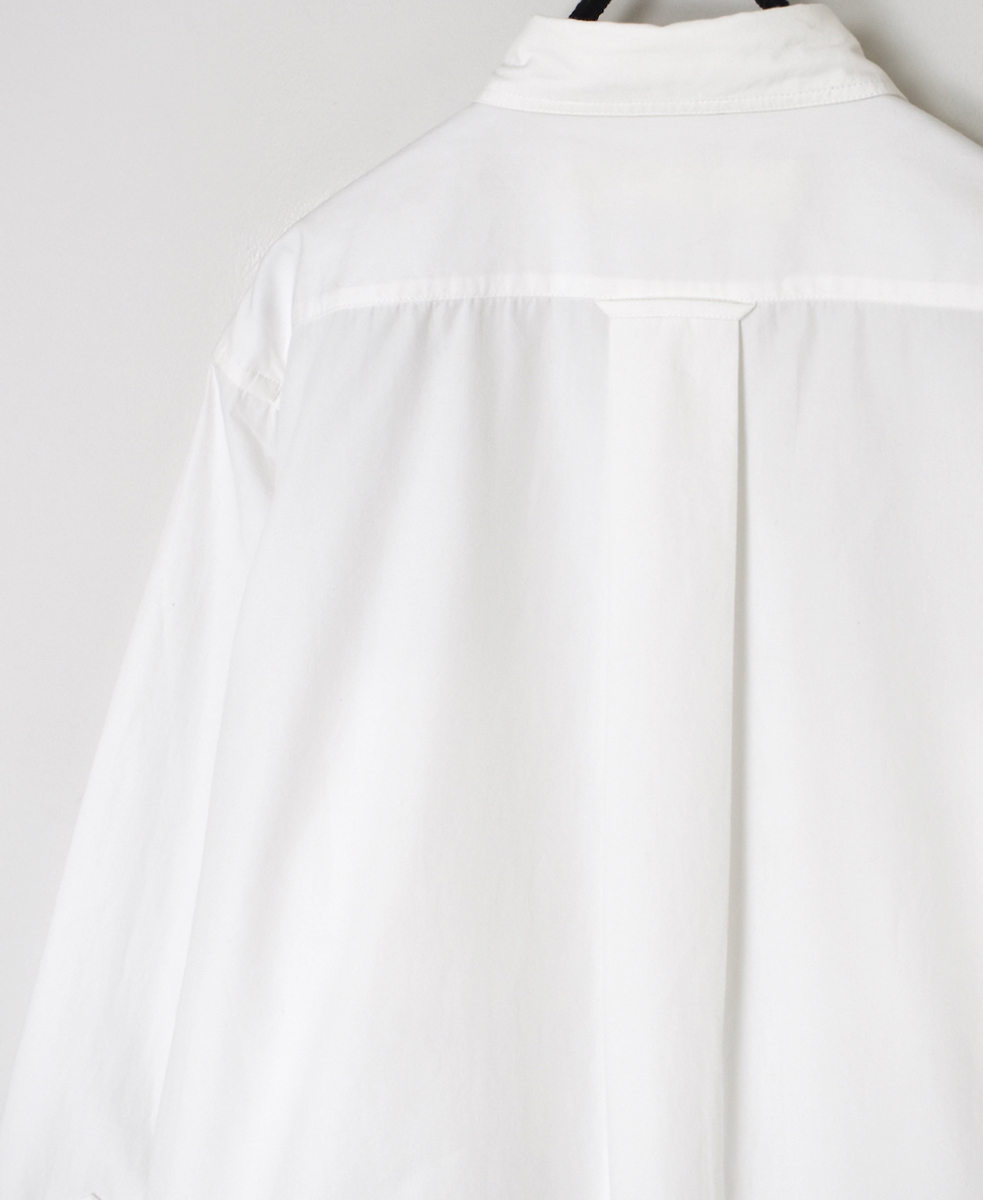 NVL2581(シャツ) 40s ORGANIC POPLIN REGULAR COLLAR L/SL OVERSIZED SHIRT