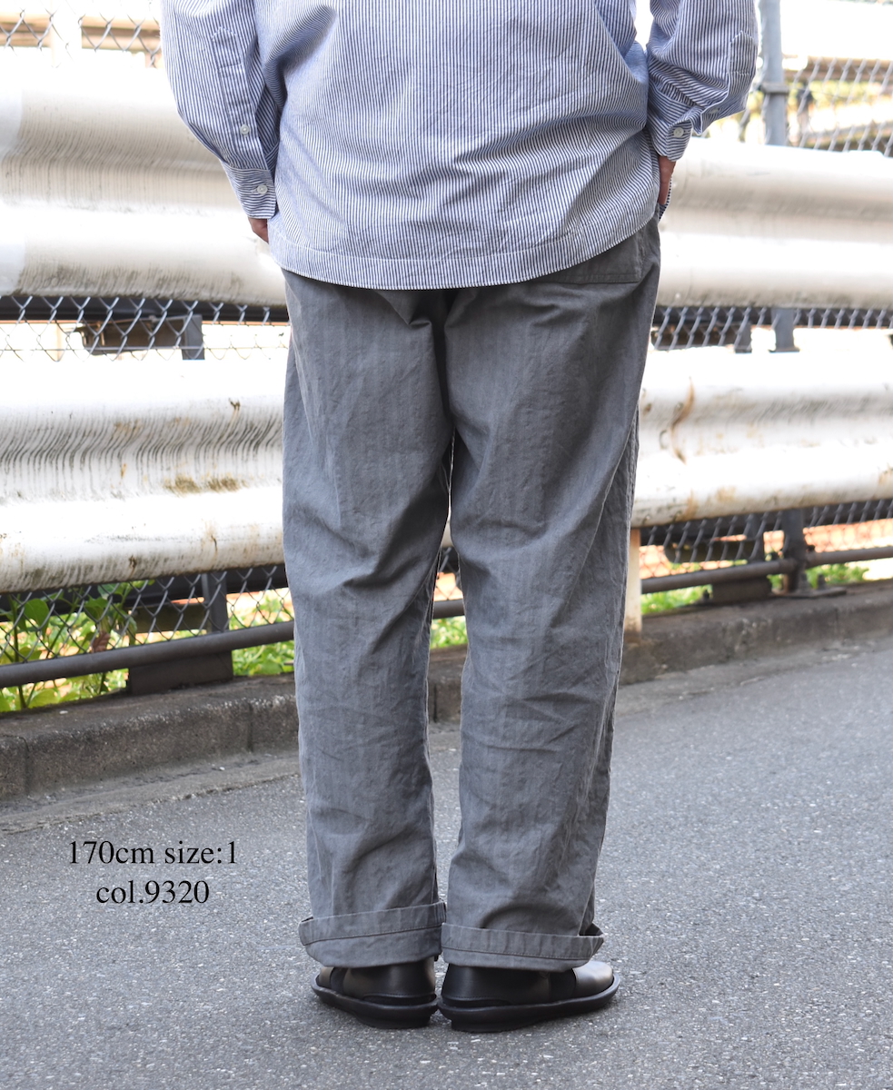 NAM2581HR(パンツ) HEAVY WEIGHT COTTON HERRINGBONE ONE-TUCK PANTS
