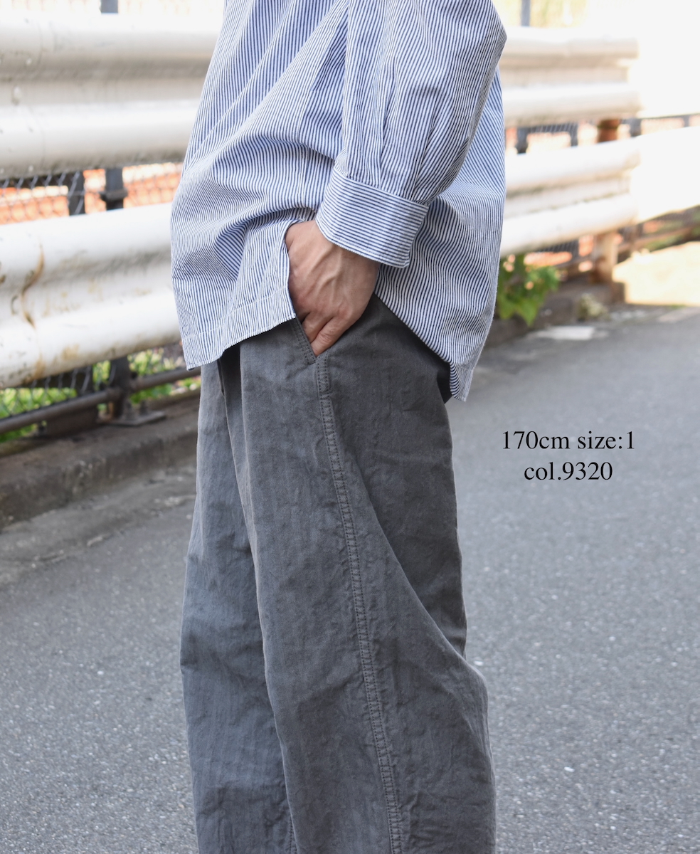 NAM2581HR(パンツ) HEAVY WEIGHT COTTON HERRINGBONE ONE-TUCK PANTS