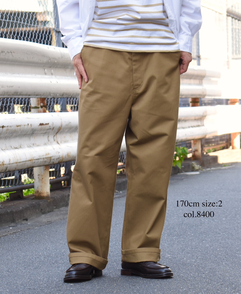 GNAM2551(パンツ) ORGANIC COTTON HERRINGBONE WORK PANTS