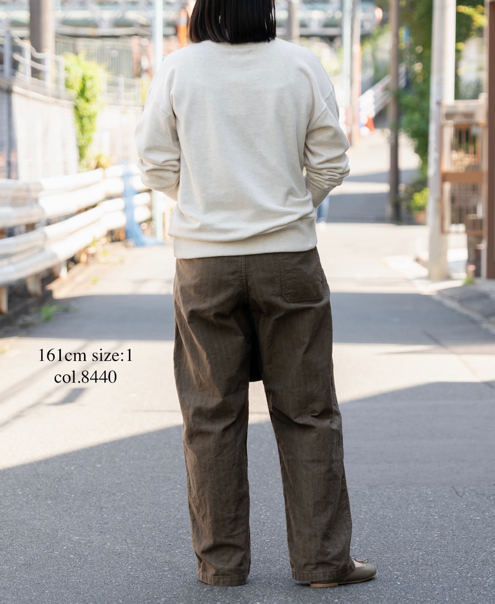 NAM2581HR(パンツ) HEAVY WEIGHT COTTON HERRINGBONE ONE-TUCK PANTS