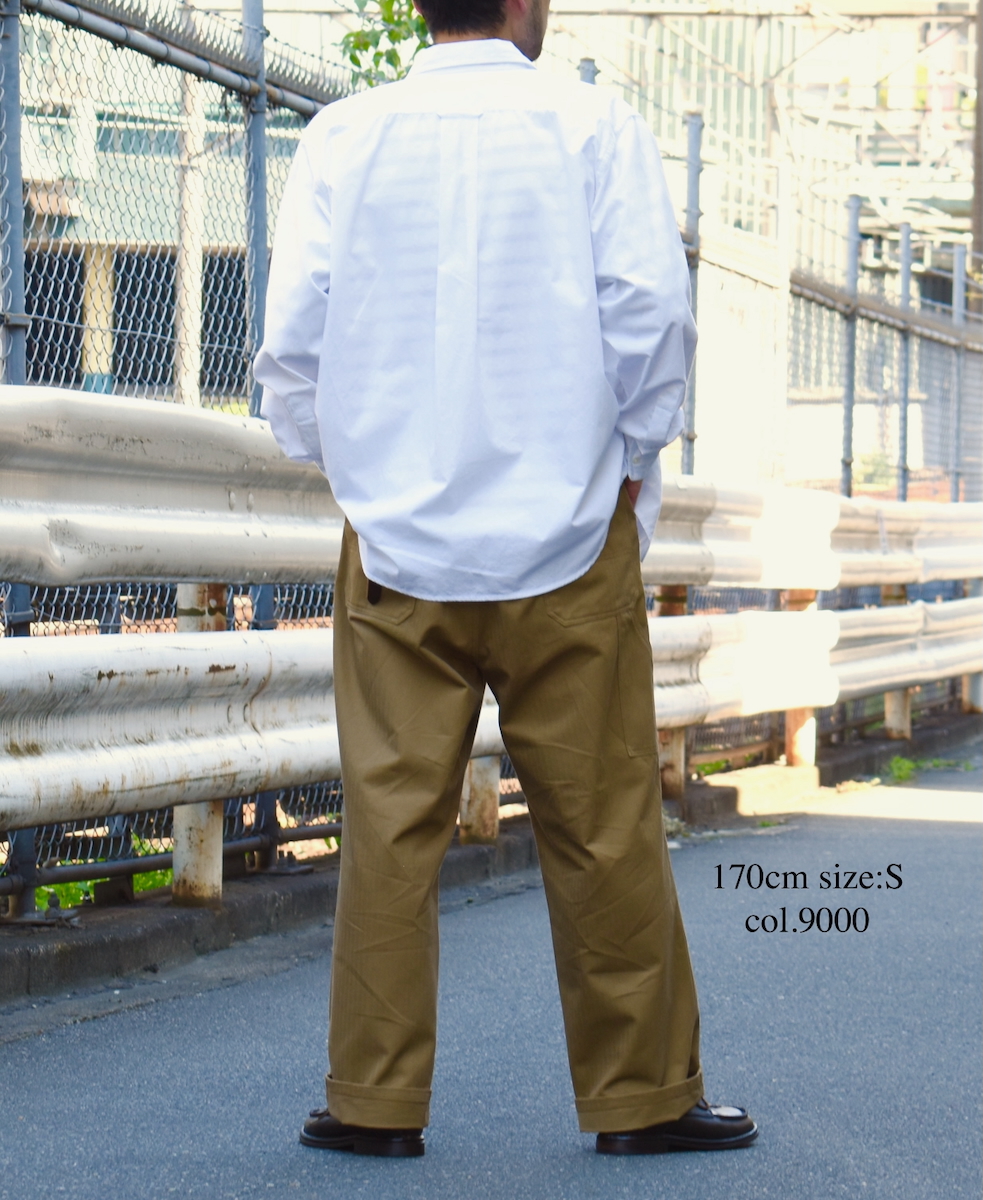 NVL2581(シャツ) 40s ORGANIC POPLIN REGULAR COLLAR L/SL OVERSIZED SHIRT