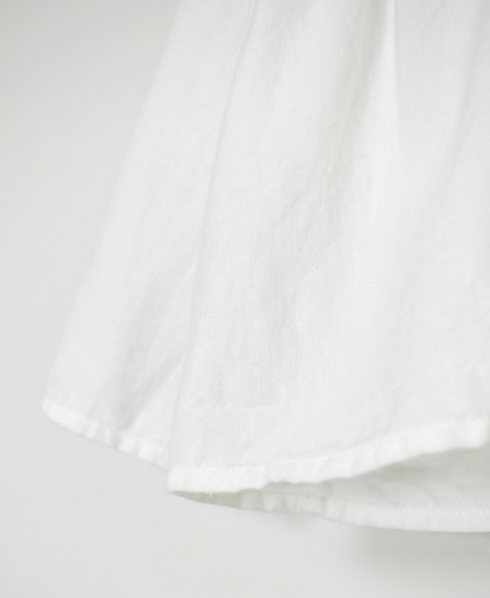 INMDS25701W(シャツ) TWILL COTTON KHADI PLAIN(WASH) FRILL CACHE COEUR