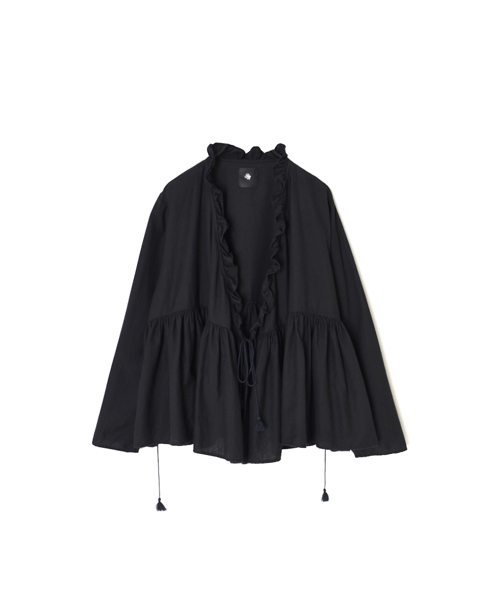 INMDS25701W(シャツ) TWILL COTTON KHADI PLAIN(WASH) FRILL CACHE COEUR