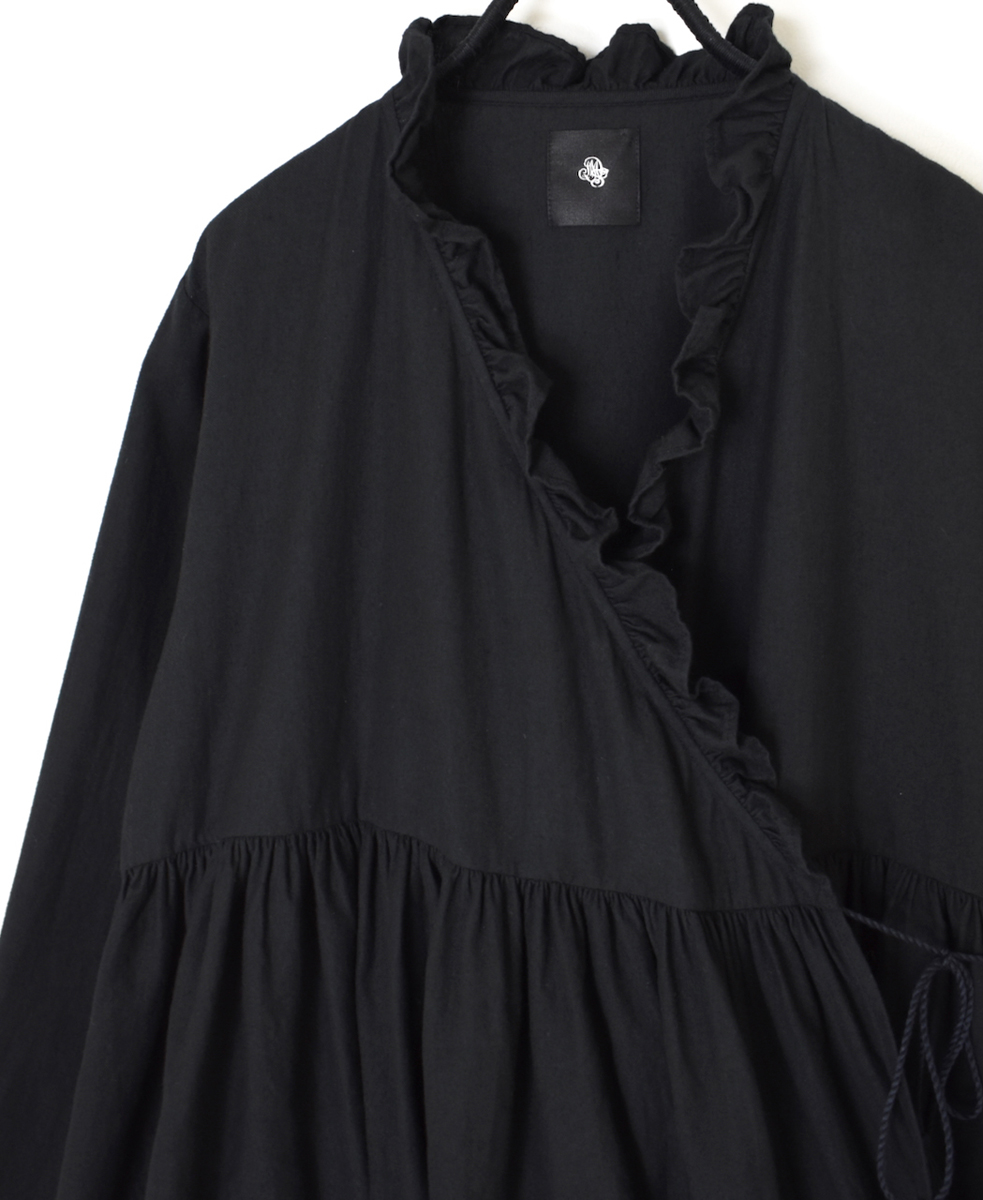 INMDS25701W(シャツ) TWILL COTTON KHADI PLAIN(WASH) FRILL CACHE COEUR