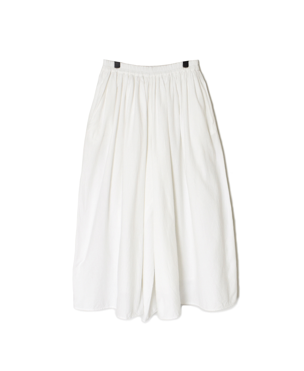 INMDS25702W(パンツ) TWILL COTTON KHADI PLAIN(WASH) GATHERED CULOTTES