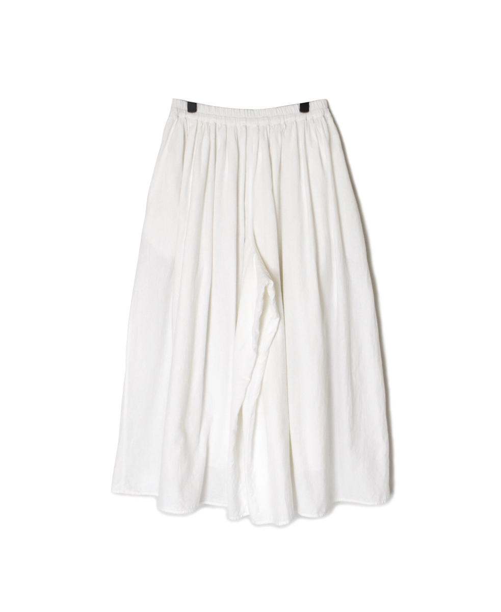 INMDS25702W(パンツ) TWILL COTTON KHADI PLAIN(WASH) GATHERED CULOTTES
