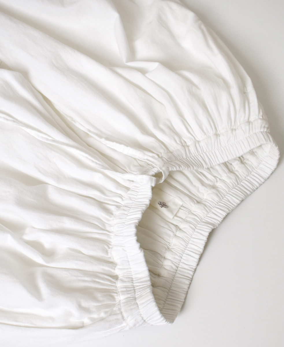 INMDS25702W(パンツ) TWILL COTTON KHADI PLAIN(WASH) GATHERED CULOTTES