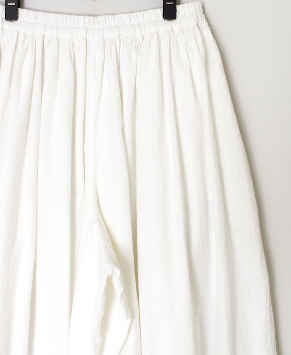 INMDS25702W(パンツ) TWILL COTTON KHADI PLAIN(WASH) GATHERED CULOTTES