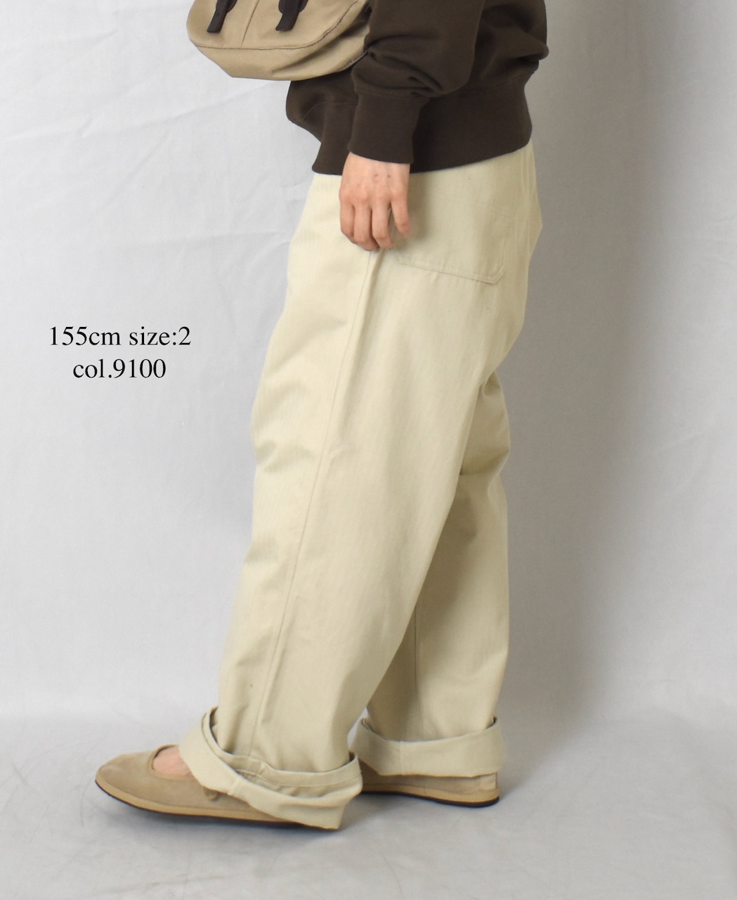 GNAM2551(パンツ) ORGANIC COTTON HERRINGBONE WORK PANTS