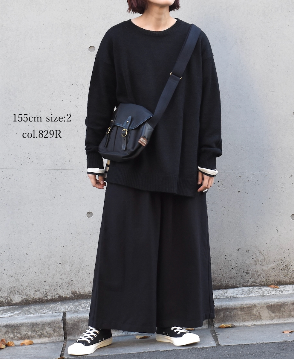 NLA2351 (カットソー) REGULAR STRIPE OVER SIZE L/SL BOAT-NECK BASQUE SHIRT