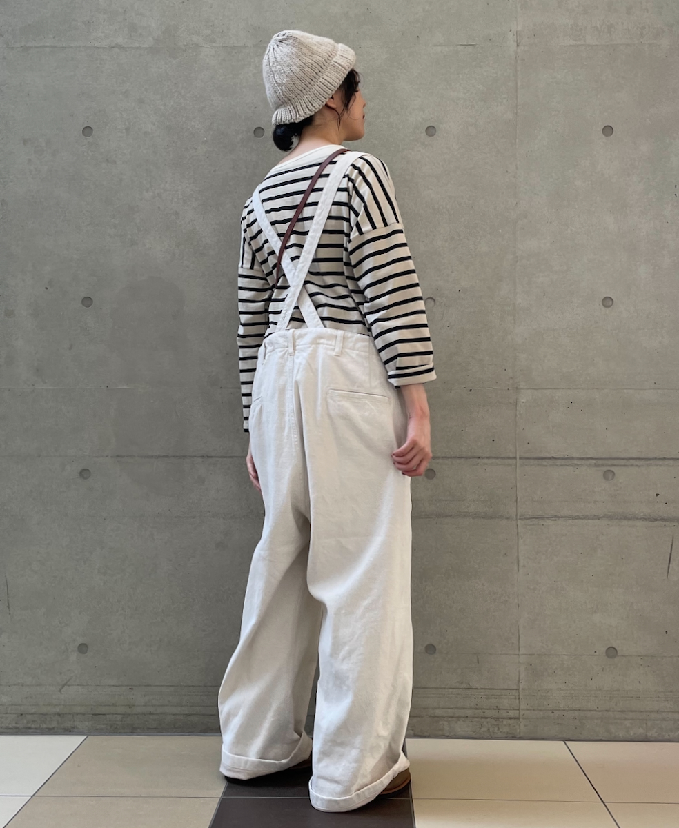 NLA2351 (カットソー) REGULAR STRIPE OVER SIZE L/SL BOAT-NECK BASQUE SHIRT