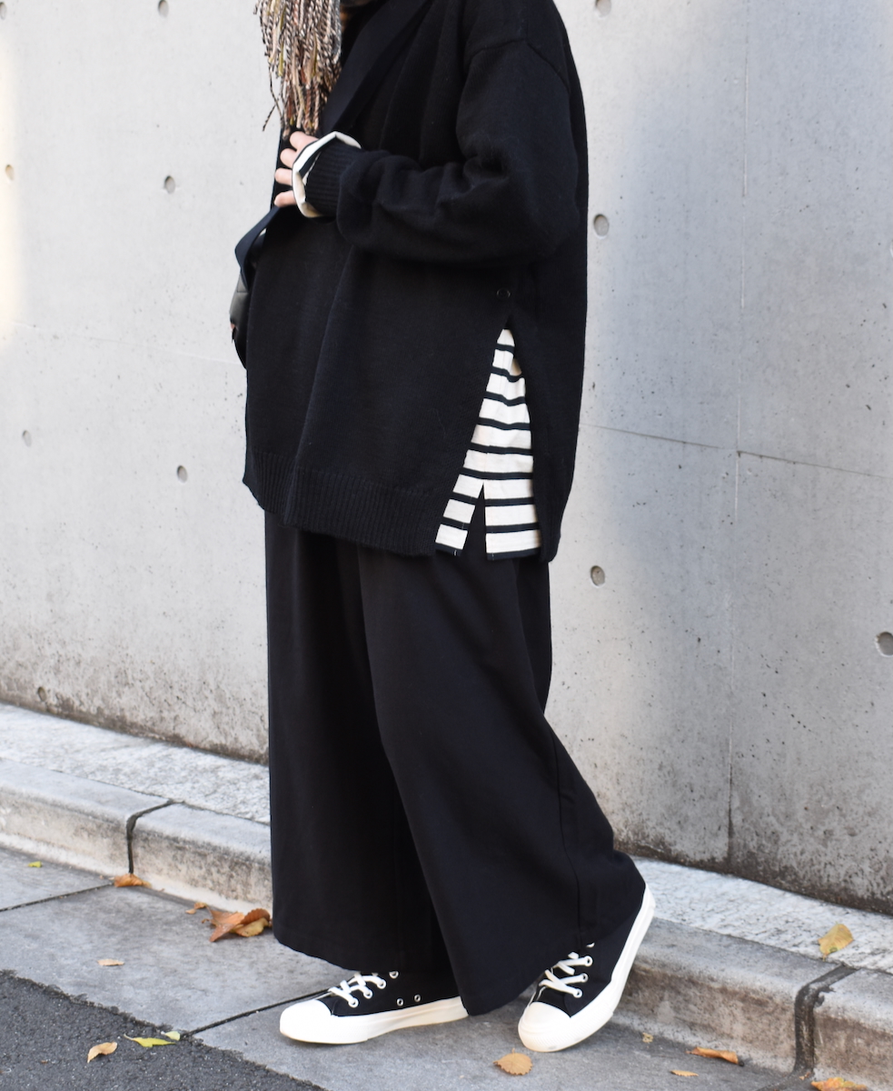 NLA2351 (カットソー) REGULAR STRIPE OVER SIZE L/SL BOAT-NECK BASQUE SHIRT