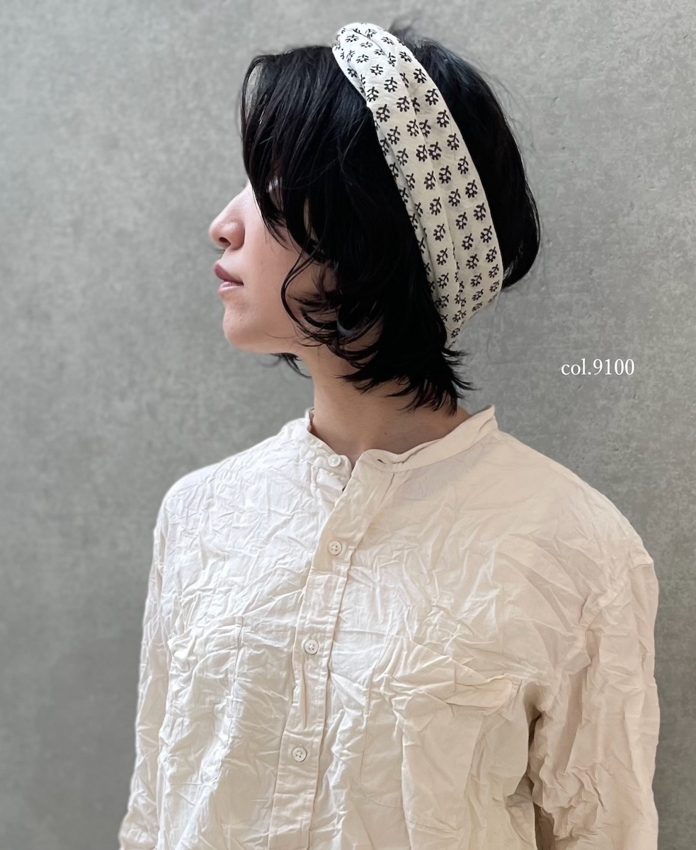 ZMD0408(スカーフ) BLOCK PRINT SCARF