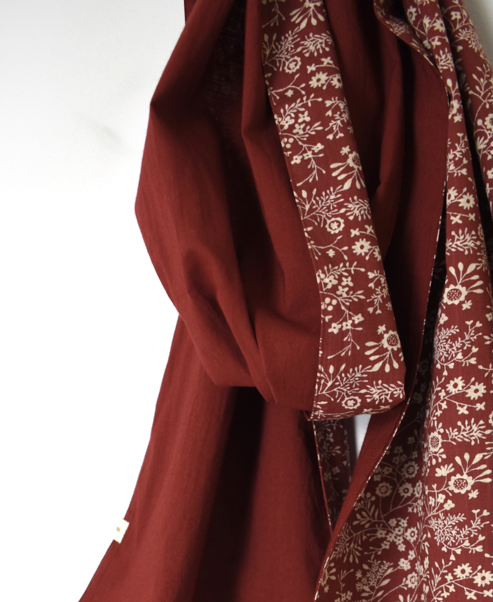 NSL25577(ストール) COTTON SLUB SMALL FLOWER PRINT STOLE