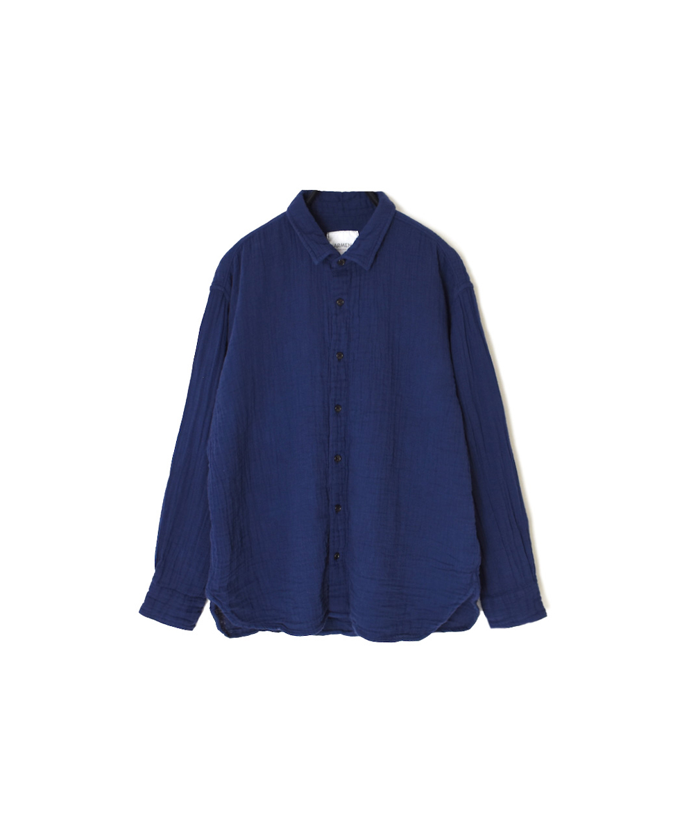 INAM2552GPD (シャツ) DOUBLE GAUZE PLAIN UTILITY REGULAR COLLAR SHIRTS