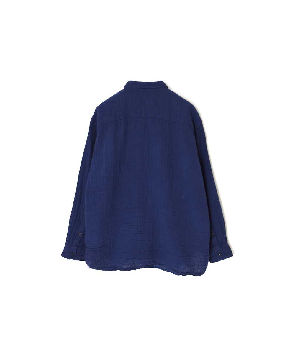 INAM2552GPD (シャツ) DOUBLE GAUZE PLAIN UTILITY REGULAR COLLAR SHIRTS